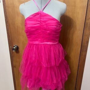 Likely Fuchsia Halter Dress